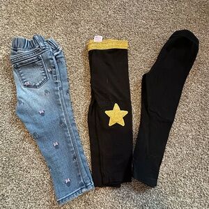 Set of 3- Girls Pants